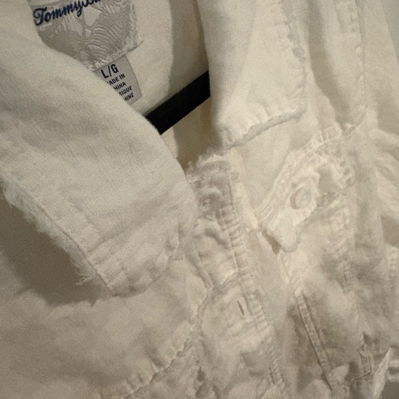 Tommy Bahama Cream Jean Jacket - Picture 3 of 9